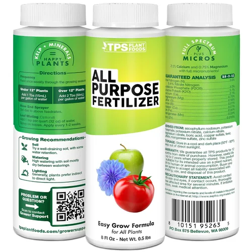 Miniatura 5 de Fertilizante multiusos, alimento líquido completo para plantas, 8 oz (8.5 fl oz)