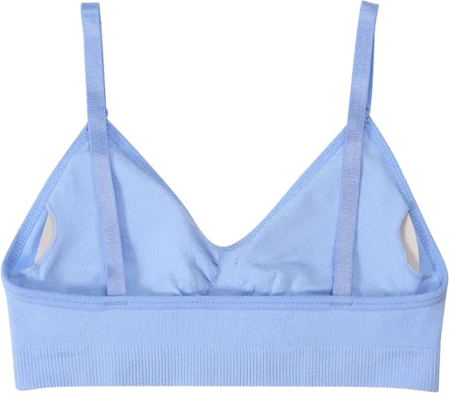 Miniatura 3 de HIVOF Sujetador camisola cómodo para niñas con correas finas ajustables, paquete de 5