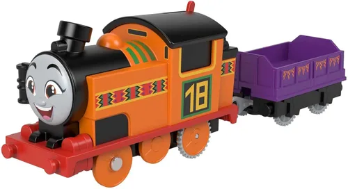 Miniatura 9 de Thomas & Friends Tren de Juguete Motorizado Whiff con Pilas, Motor y Vagón de Carga para Juego de Simulación para Niños en Edad Preescolar a Partir