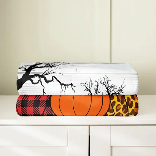 Miniatura 4 de Bonita manta de franela de vellón de pavo para cosecha, manta de Acción de Gracias para cama, sofá, decoración de otoño, decoración de otoño, manta