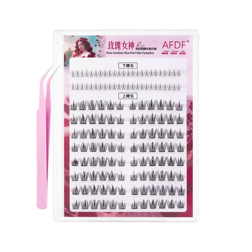 Miniatura 35 de Extensión de Pestañas DIY Efecto 3D Natural Individual 9/11/12mm Pestañas 80 Racimos Pestañas de Volumen Set Mixto, Extensión de Pestañas Caseras
