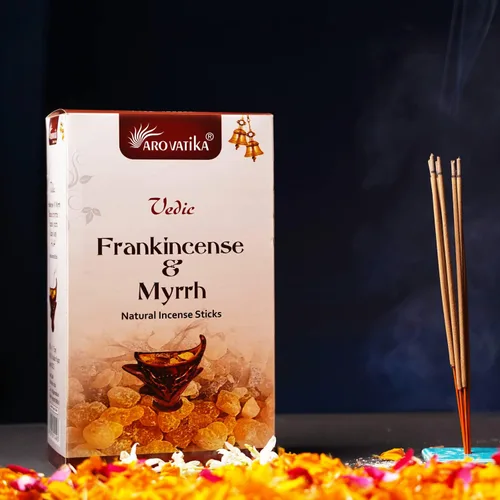 Miniatura 2 de ARO VATIKA Vedic Natural Masala 144 varillas de incienso en paquete de 12 Enrolladas a mano en la India Lo mejor para oración, meditación