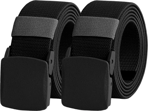 Miniatura 38 de UNGGJKB Men's Tactical Belt, Nylon Casual Elastic Belt, Work Belt That Can Be Cut And Adjusted