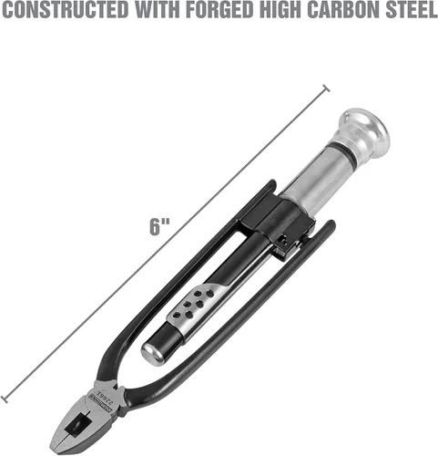 Miniatura 5 de OEMTOOLS 22661 Alicates de alambre de seguridad de 6 pulgadas, alambre Twister resistente, acción reversible, aplicaciones en vehículos, maquinaria