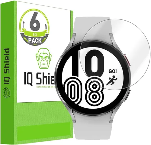 IQShield Paquete de 6 protectores de pantalla para Samsung Galaxy Watch 7, 6, 5, 4 (1.575 pulgadas) / Watch FE (1.575 pulgadas) - Fácil instalación,