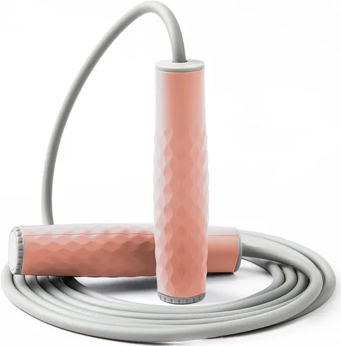 Cuerda de saltar con peso de 1LB - Cuerda de saltar profesional con longitud ajustable y empuñaduras de silicona cómodas, cuerdas de saltar pesadas