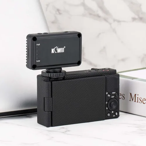 Miniatura 9 de Kiwifotos Mini luz de video LED para Sony ZV-1F ZV1F ZV-1 II ZV1 ZV-E10 II ZVE10 Canon PowerShot V1 EOS R50 V y más cámaras, accesorios de flash
