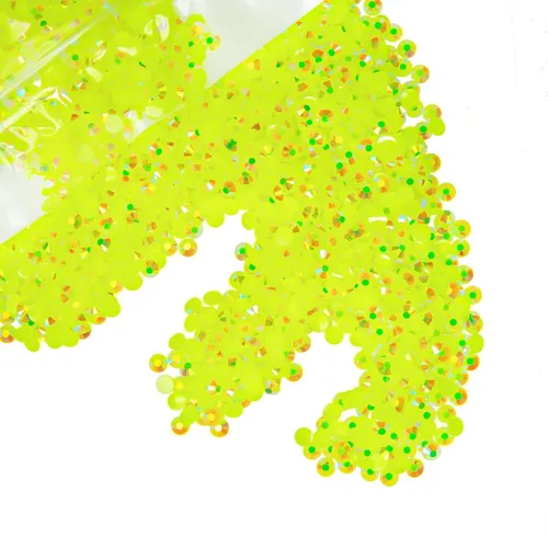 Miniatura 17 de qiipii - 5000 piezas, 4 mm, estrases AB de resina color aguamarina verde para manualidades, piedras de gel planas verde agua AB, gemas al por mayor