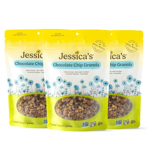 Miniatura 8 de Jessica's Natural Foods - Granola de cereza de almendras sin gluten hecha con cerezas secas de Michigan y almendras tostadas, sin OMG, sin sabores