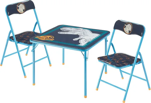 Miniatura 21 de Idea Nuova Juego de muebles de 3 piezas con 1 mesa cuadrada y 2 sillas plegables para niños, Strawberry Shortcake Tarta de Fresa