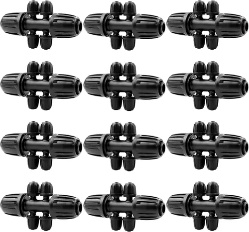 Miniatura 2 de 12 piezas de accesorios de riego por goteo para tubo de 1/2 pulgada a 1/4 pulgadas, camiseta reductora de tubería de 1/2 a 1/4 pulgadas, línea