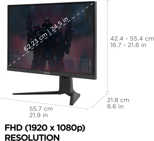 Miniatura 6 de ViewSonic XG2536 Monitor para juegos de 25 pulgadas 1080p, IPS con 280Hz y 0.5 ms para rendimiento de juegos élite, FreeSync Premium y compatible