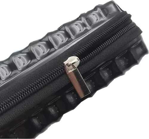 Miniatura 2 de Neceser de maquillaje con cremallera rígida y duradero, resistente a los golpes, para mujer, estuche Cosmático, impermeable, almacenamiento al aire