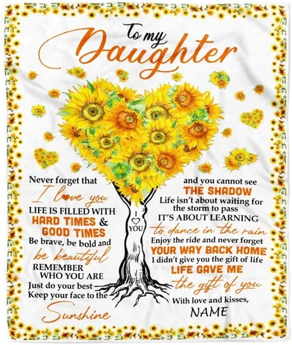 Miniatura 24 de Manta personalizada con texto en inglés «To My Daughter from Mom Dad Give You A Big Love Hug Butterfly Daughter Birthday»