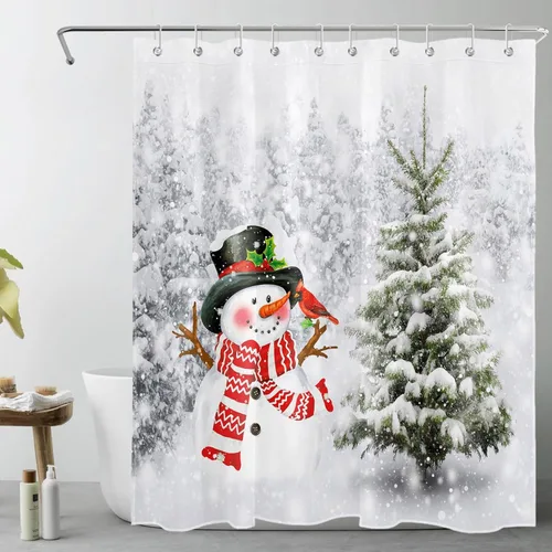 Miniatura 24 de Cortina de ducha con puerta de granero occidental para baño, lavanda púrpura y verde corona de eucalipto en tableros de madera rústica, cortina