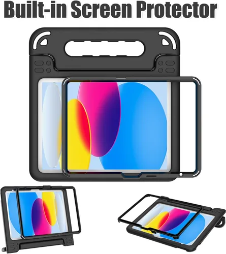 Miniatura 9 de AVAWO - Funda infantil para iPad de 10.9 pulgadas con protector de pantalla integrado, duradera, a prueba de golpes, ligera, con mango protector