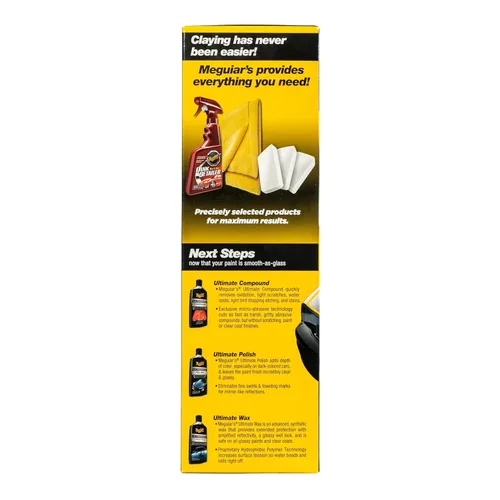 Miniatura 3 de Kit de arcilla Meguiar's G191700 para superficie lisa, aplicación de arcilla para automóviles segura y fácil para un acabado fino como el vidrio