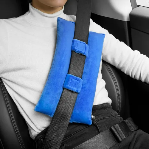 Miniatura 9 de Almohada para cinturón de seguridad para mastectomía poscirugía, cojín de apoyo para recuperación de cirugía cardíaca para puerto de quimioterapia