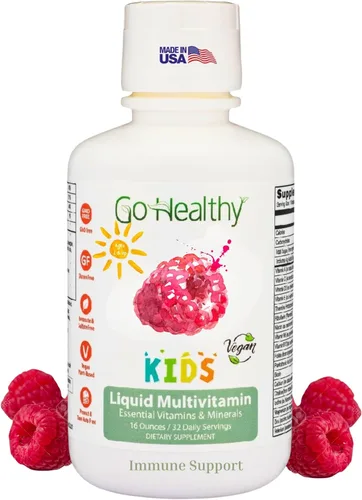 Miniatura 10 de Multivitamínico Go Healthy para niños: alimento integral vegetariano a base de plantas líquido 32 porciones