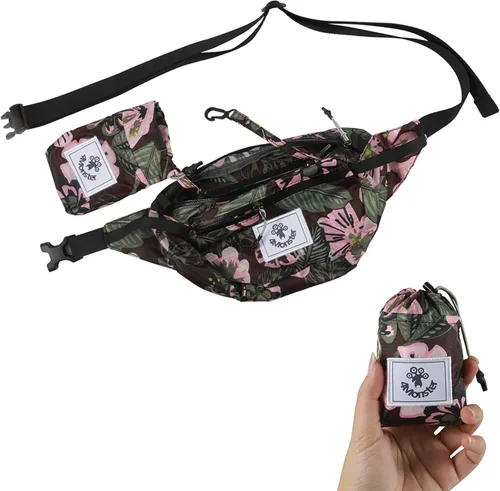 Miniatura 9 de 4Monster Riñoneras de Senderismo Portátiles, Bolsa de Cintura Resistente al Agua con Correa Ajustable, Bolsa de Pecho de Cruz Ligera y Esbelta