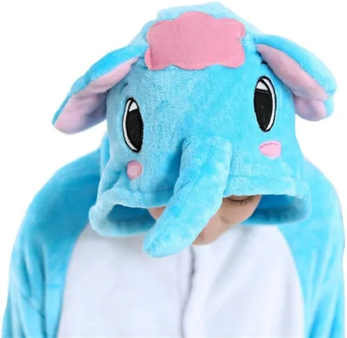 Miniatura 4 de LeaLac - Pijama unisex para disfraz de adulto M Elefante