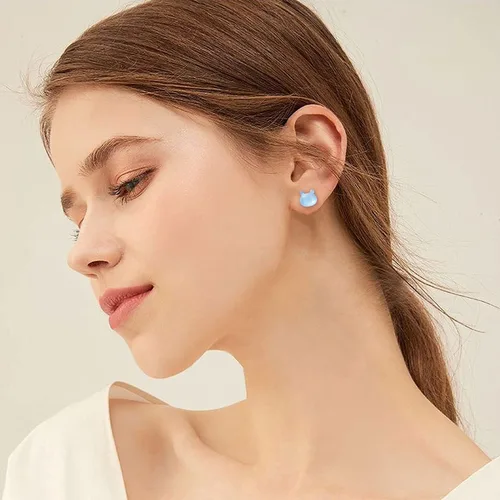 Miniatura 6 de AoedeJ Colorful Stud Earrings Set Plastic Earrings Cute Clear Earrings Kawaii Hypoallergenic Earrings for Girls Women Multipack