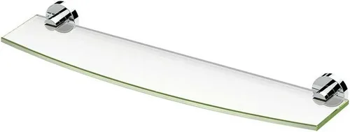 Gatco 4636 Glam - Estante de vidrio curvado, 20 pulgadas, cromado / montado en la pared, 20.13 x 5.50 pulgadas