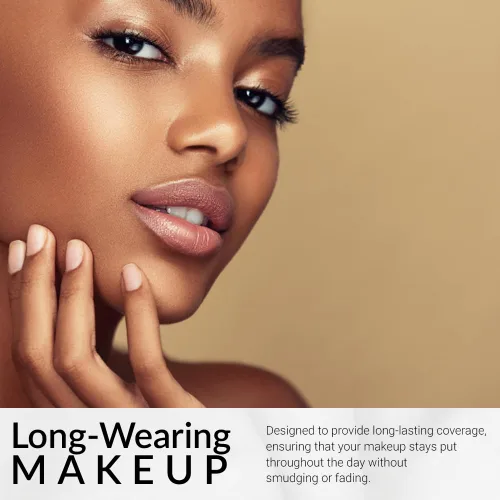 Miniatura 5 de Base de maquillaje de crema a polvo de Flori Roberts, cobertura completa para mujeres de tonos de piel más oscuros, maquillaje duradero, acabado