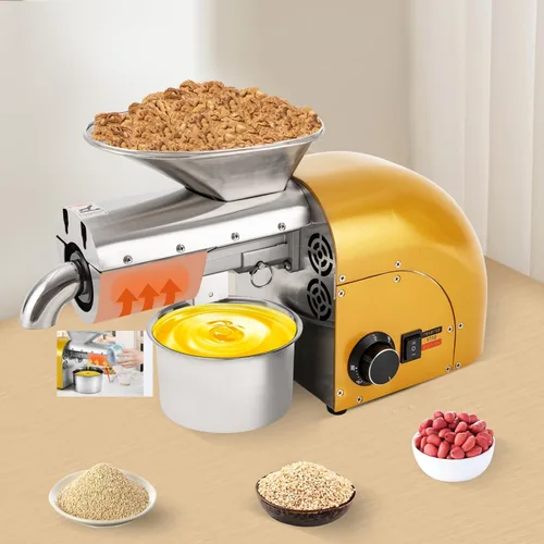 Miniatura 9 de Máquina de prensa de aceite de 1800 W, prensa en frío y caliente, extractor automático de aceite eléctrico para el hogar, aguacate, coco, lino, Oro