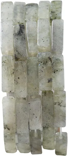 Miniatura 13 de BEADIA Cuentas de tubo de amazonita natural de 0.512 x 0.157 in, 30 cuentas cilíndricas sueltas de semi piedras preciosas para diseño de joyería