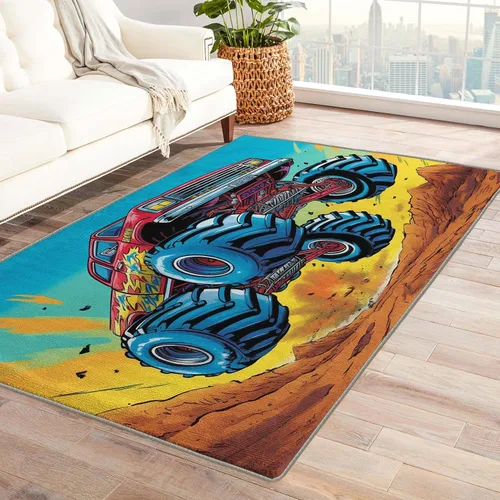 Miniatura 34 de Alfombra de los años 70 y decoración del hogar, alfombra de sala de estar, alfombras retro onduladas para dormitorio, alfombras lavables, alfombra