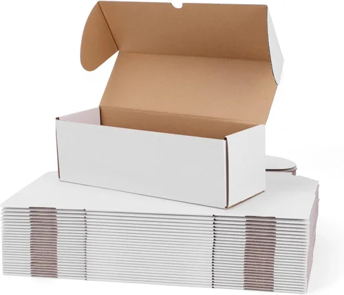 Miniatura 22 de WIFTREY Paquete de 40 cajas de envío pequeñas de 4.6 x 2.2 x 2.2 pulgadas para embalaje de pequeñas empresas, caja de correo de cartón corrugado