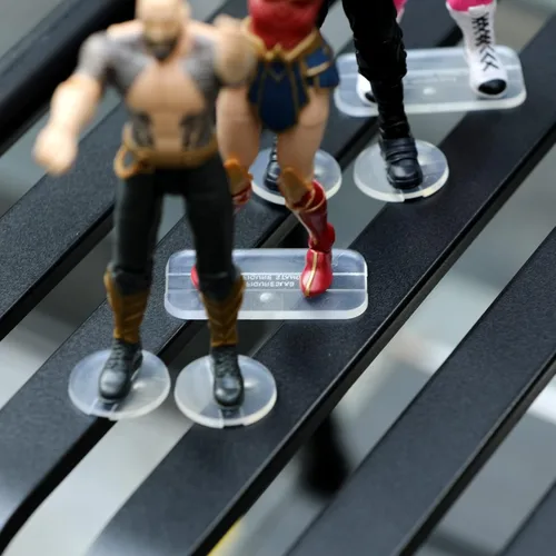 Miniatura 7 de Soporte de exhibición de figuras de acción de 28 piezas de 6 pulgadas con clavija, base para soportes de figuras de acción, compatible con series
