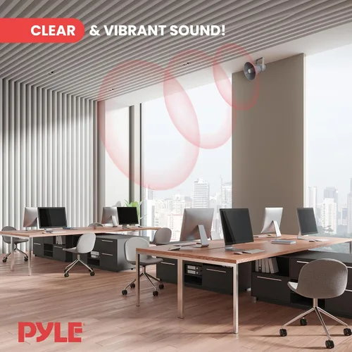 Miniatura 7 de Pyle Altavoz de bocina PA para interiores y exteriores, megáfono de sonido compacto de potencia de 20 vatios de 9.7 pulgadas con frecuencia de 400