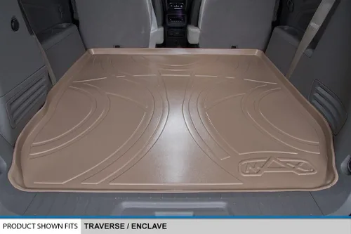 Miniatura 4 de SMARTLINER Juego de revestimientos de 2 filas y carga detrás de la segunda fila, color tostado, compatible con Buick Enclave 2009-2017/Chevrolet