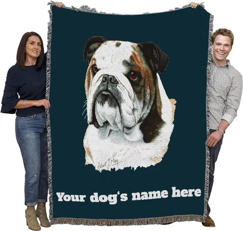 Miniatura 15 de Pure Country Weavers Manta con texto en inglés "I Said I was Sorry Bulldog por Bob Christie", regalo para los amantes de los perros, manta de tapiz