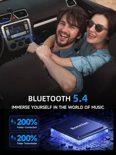 Miniatura 3 de Adaptador de coche de transmisor FM Bluetooth 5.4 de 77 W [PD3.0 65W+12W de carga rápida] Adaptador Bluetooth para automóvil