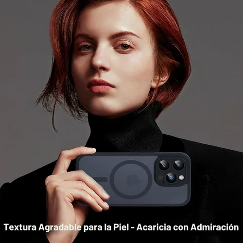 Miniatura 6 de TOCOL Funda para iPhone 14 Pro, protección completa mejorada de la cámara, compatible con Magsafe, protección contra caídas, funda magnética Negro