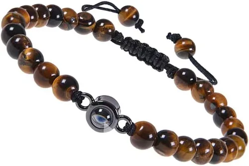 Miniatura 11 de Elegante pulsera de proyección de cristales que muestra I Loves You en 100 idiomas, gran regalo para amantes y parejas de uso diario