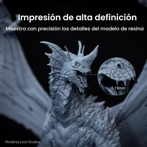 Miniatura 7 de ELEGOO Saturn 4 Ultra 16K Resina 3D Impresora 3D con 10" 16K Mono LCD y tapa abatible, calentamiento inteligente del tanque a 86.0 °F, impresión