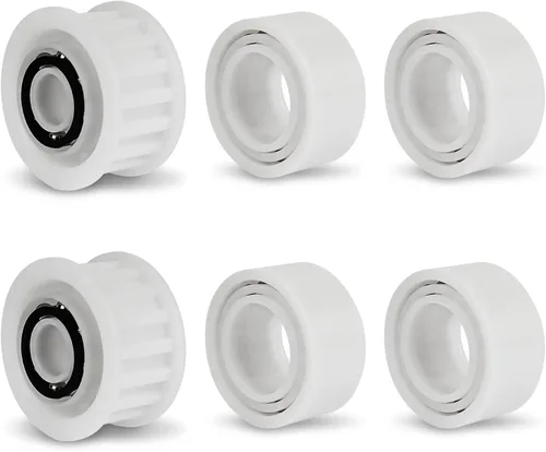 Miniatura 9 de Piezas de repuesto robóticas automáticas para limpiador de piscinas, ruedas guía paquete de 4 con 2 engranajes de polea 3884997-R6 para Maytronics