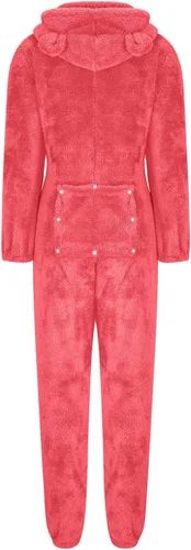 Miniatura 5 de Pijama sexy de una pieza para mujer, con solapa en el trasero, de forro polar, con capucha, para mujer, ropa de dormir esponjosa