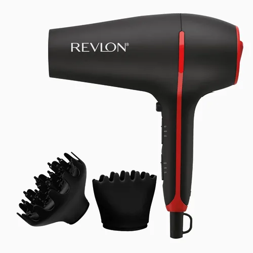Miniatura 9 de REVLON SmoothStay - Secador de pelo con infusión de aceite de coco con difusor y concentrador, secador de cerámica iónico para control