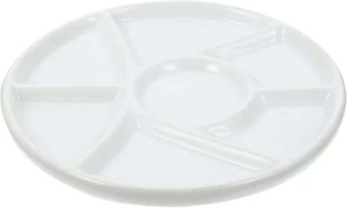 EXCEART Bandeja de pintura de porcelana de cerámica Bandeja de mezcla de cerámica Placas de pintura de acuarela Bandeja de pintura de acuarela Placa