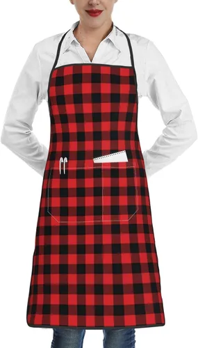 Delantal para mujeres y hombres, delantales de cocina con bolsillo para cocinar, hornear, jardinería, parrilla, barbacoa