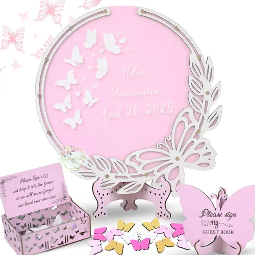 Miniatura 9 de Alternativa personalizada de libro de invitados de boda con árbol de arce y hojas, alternativa personalizada de caja de goteo con árbol de hojas