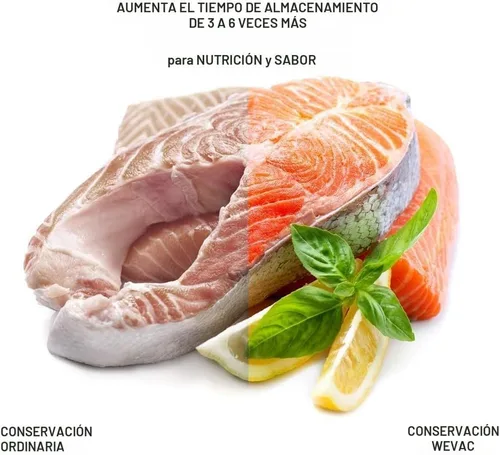 Miniatura 3 de Wevac - Bolsas selladoras al vacío de 100 cuartos de galón, 8 x 12 pulgadas para guardar alimentos, sello una comida, Weston. Grado comercial, sin