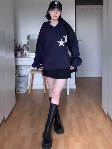 Miniatura 3 de Aelfric Eden Star Graphic Hoodies Oversized Y2k Hooded Sweatshirt Fashion Hoodie Streetwear Unisex Pullover Tops