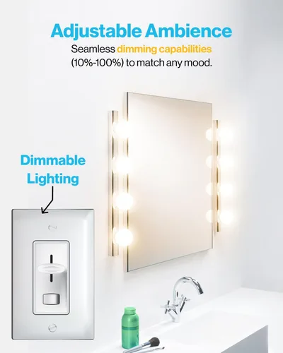 Miniatura 5 de Sunco - Paquete de 12 bombillas LED G25 para espejo de baño, equivalente a 40 W, 6 W, 2700 K blanco suave, regulable, 450 LM, base E26, bombilla