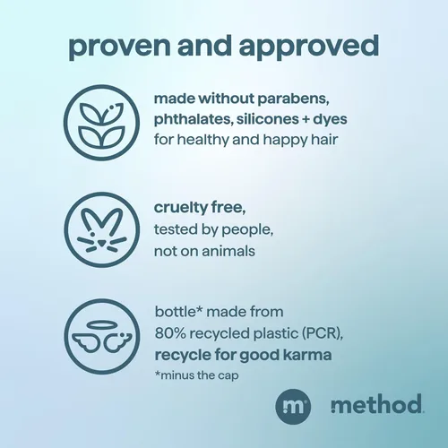 Miniatura 2 de Method Champú y acondicionador 2 en 1 para hombre, glaciar + granito, limpia y acondiciona con aceite de argán y jojoba, fabricado sin parabenos, 14